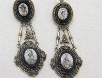 victorian Nicro Mosaic  earrings